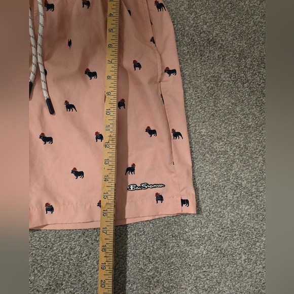 Ben Sherman Pink Blossom Bulldog Men's Size Medium Swim Trunks - Picture 5 of 9
